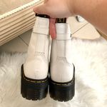 Dr. Martens Jetta Zipped Leather Platform Boot in White Photo 8