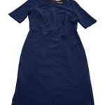 SINGLE Los Angeles Dress Womens Medium Blue Sheath Knee Length Career Business Photo 0