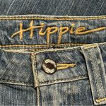Hippie Denim Vintage Women’s Size 25 Blue Destroyed Rhinestone Embellished Jeans Photo 4