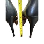 Marni Black/Brown Leather Mary Jane Peep Toe Platform Pumps Size 371/2 Black Photo 4