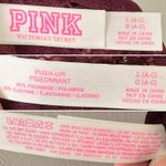 Victoria's Secret PINK Purple Lace Push Up High Neck Racerback Bralette L A - C Photo 4