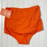 Kortni Jeane NWT  Orange Flower Swim Bottoms - Small 517 Photo 4