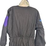 Serac Vintage 80/s Nylon Retro Ski Suit Size 10 Black Photo 6