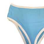 Aerie  Blue White Trim Bikini Swim Bathing Suit Bottoms Women's SIze XL Photo 5