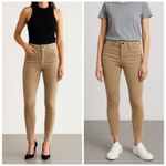 Loft The Skinny High Rise Curvy Fit Corduroy Pants Women's Size 2 Tan Size 26 Photo 1