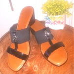 Italian Shoemakers Italian Shoemaker Sadey Black Wedge Sandal 10‎ Photo 0