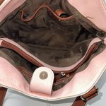 BOC Leather Satchel Handbag with Gold Tone Hardware Brown Photo 6