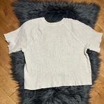 Everlane  Organic Cotton Waffle Tee Short Sleeve Cream Beige Size XS Photo 2