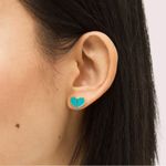 Kate Spade New  NEW YORK
HERITAGE SPADE SMALL HEART STUDS with Dust Bag Photo 8