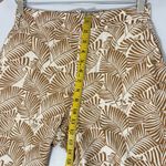 Marc New York  Wide Leg Linen Pants Beige Tropical Coconutgirl Resort Womens Med Photo 5
