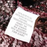 Dress Barn  Size Medium M Purple Marbled Zipper Sweater Winter Warm Cozy Comfy Photo 5