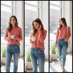 Joie  Namio Wool Blend Sweater Rose Size Small NWT Photo 1