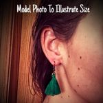 Handmade Tassel Earrings NEW Boho Festival Party Bright Pink USA Photo 6