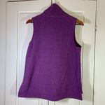 Escape Habitat Fleece Vest Womens Small Purple Casual Preppy Colorful Cozy Hygge Photo 1