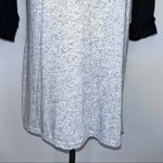 Moa Moa  Gray Black Crew Neck Raglan Shirt Small Aztec Front Pocket Photo 2