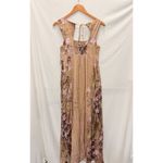 Anthropologie Aurelie Maxi Dress Brown Lightweight Butterfly US 2 Boho Fall Photo 3