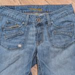 American Eagle Jeans Womens 6 Reg Denim Crop Pants Capris Cropped Ripped Photo 1