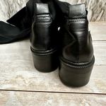 ZARA Womens Sz 36 US 6 Black Stretch Knee High Boots Lug Bottom Wide Shaft Moto Photo 7
