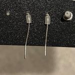 Avenue  Green and Silver Earring Set with a hint of green in the stone NWT Photo 1