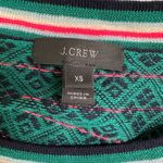 J.Crew Multicolor Diamond Pattern Merino Wool Sweater Women's XS Photo 3