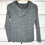 Skechers Gray Stripe Hooded Long Sleeve Athletic Drawstring T-Shirt Size XS Photo 5