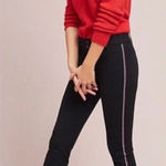 Anthropologie NEW  The Essential Slim Side-Stripe Trousers Size 6 Photo 0