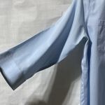 Chico’s Button down Shirt 3/4 length sleeve. Size 0 Blue Photo 6