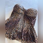 Merona  Leopard Print Push Up Padded Tube Top Tank Flowy Shirt Women’s Sz M EUC Photo 1