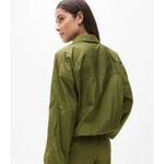 Athleta NWOT Lunar Sheen Shirt Color Picoline Olive Photo 2