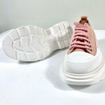 Alexander McQueen Tread Slick Low Top Sneaker Pink Size 37 NEW Photo 11