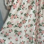 Draper James Cottage Floral Mini Dress Cream Long Sleeve Babydoll Brunch Shower Photo 6