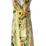 Urban Outfitters NWOT  Floral Yellow Newspaper Print Shirt Dress Photo 3