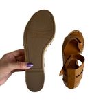 Franco Sarto Callia Cognac Strappy Leather
Wedge Espadrille Sandals Size 7 Photo 5