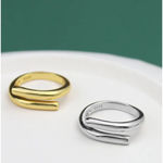 Boutique Unisex Solid Wrap 925 Sterling Silver Band Ring, Adjustable Photo 4