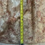 Vintage 70s Nilani floral gold metallic midi skirt with pockets high rise sz 10 Photo 10