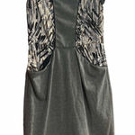 BCBG‎ MAXAZRIA Women’s Small Sleeveless Gray Black & White Bodycon Dress Photo 0