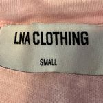 Revolve LNA Baby Pink Sleeveless T Shirt Maxi Dress With Tie Belt Small Summer Photo 4