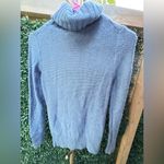 J.Crew  Cable Knit Light Blue Mock-neck Sweater XXS wool rabbit hair blend Photo 5