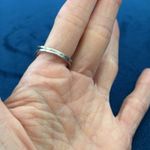 Vintage Lu Guer Sterling Silver Aquamarine Colored Stone Ring Photo 1