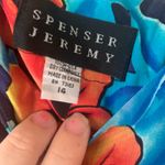 Spenser Jeremy Floral 100% Silk Maxi Dress Size 14 Blue Photo 2