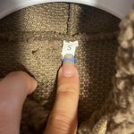 Brown fuzzy cropped sweatshirt Photo 2