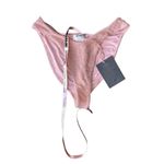 House Of CB  Antilla Crinkled Brief Bikini Bottom in Color Blush size M Photo 6