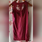 Source Unknown Purple Cut Out Heart Tank Top Dress Rhinestone Crescent Stretchy Can Fit XS S M Photo 2