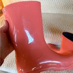 UGG  Pink Rubber Waterproof Mid-Calf Rain Boot Photo 8