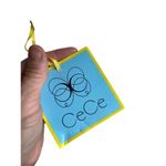 Cynthia Steffe Cece creme colored and gold specs ruffled statement sleeve blouse size small NWT Photo 7