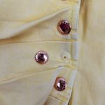 Retrofête Retrofete Willa Dress in Lemonade Yellow XS Mini 3/4 Sleeves Button NWT Denim Photo 11