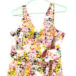 Jessica Simpson size 10 sleeveless floral dress crossover bodice cotton blend Photo 2