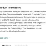 Oakley  High Tide Sleeveless Hoodie. Size XSmall. EUC Photo 12