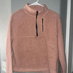 Wild Flower WallFlower Dusty Rose Pink Sherpa Teddy Pullover Sweater Medium Photo 0