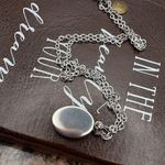 Handmade  Green Cameo Necklace Stainless Steel 18 Inch Cottagecore Photo 5